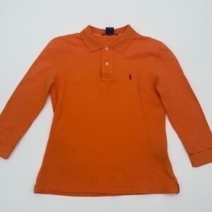 UEC Ralph Lauren Golf orange polo 2/3 sleeve small petite